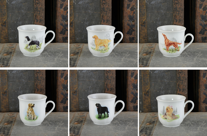 Mugg Hund 6-pack i Porslin