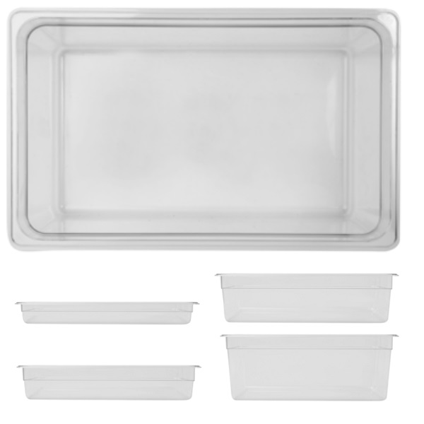 Kantin GN 1/1 transparent polykarbonat Exxent