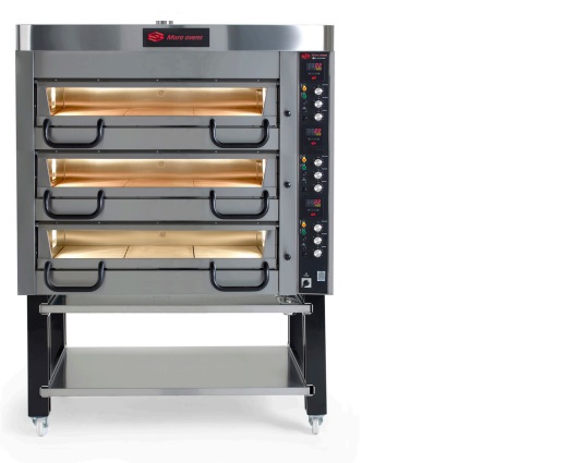 Pizzaugn B 1680 mm P70 Elektronisk i rostfritt med stativ Mora ovens - 8