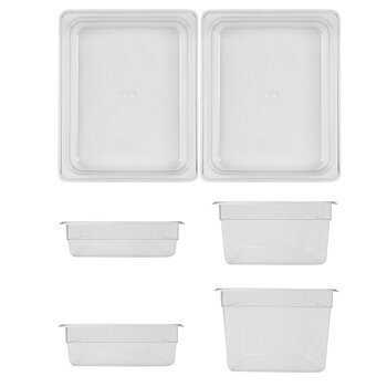 Kantin GN 1/2 transparent polykarbonat Exxent