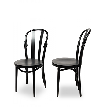 Restaurangstol i trä svart