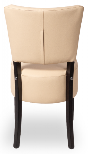  Restaurangstol i trä Wenge med konstläder klädd sits och ryggstöd Elegant - 4