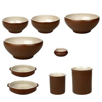 Skål Provence Brun Beige Stengods Xantia