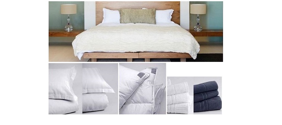 Textilier till hotellrummet
