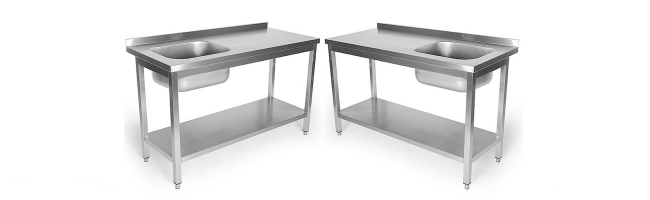 Diskbänkar i rostfritt