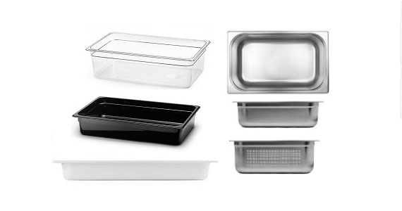 Kantiner gastronorm, Rostfria, Polykarbonat, Melamin,..