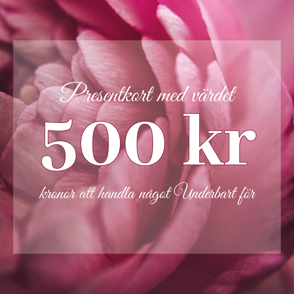 PRESENTKORT 500:-  