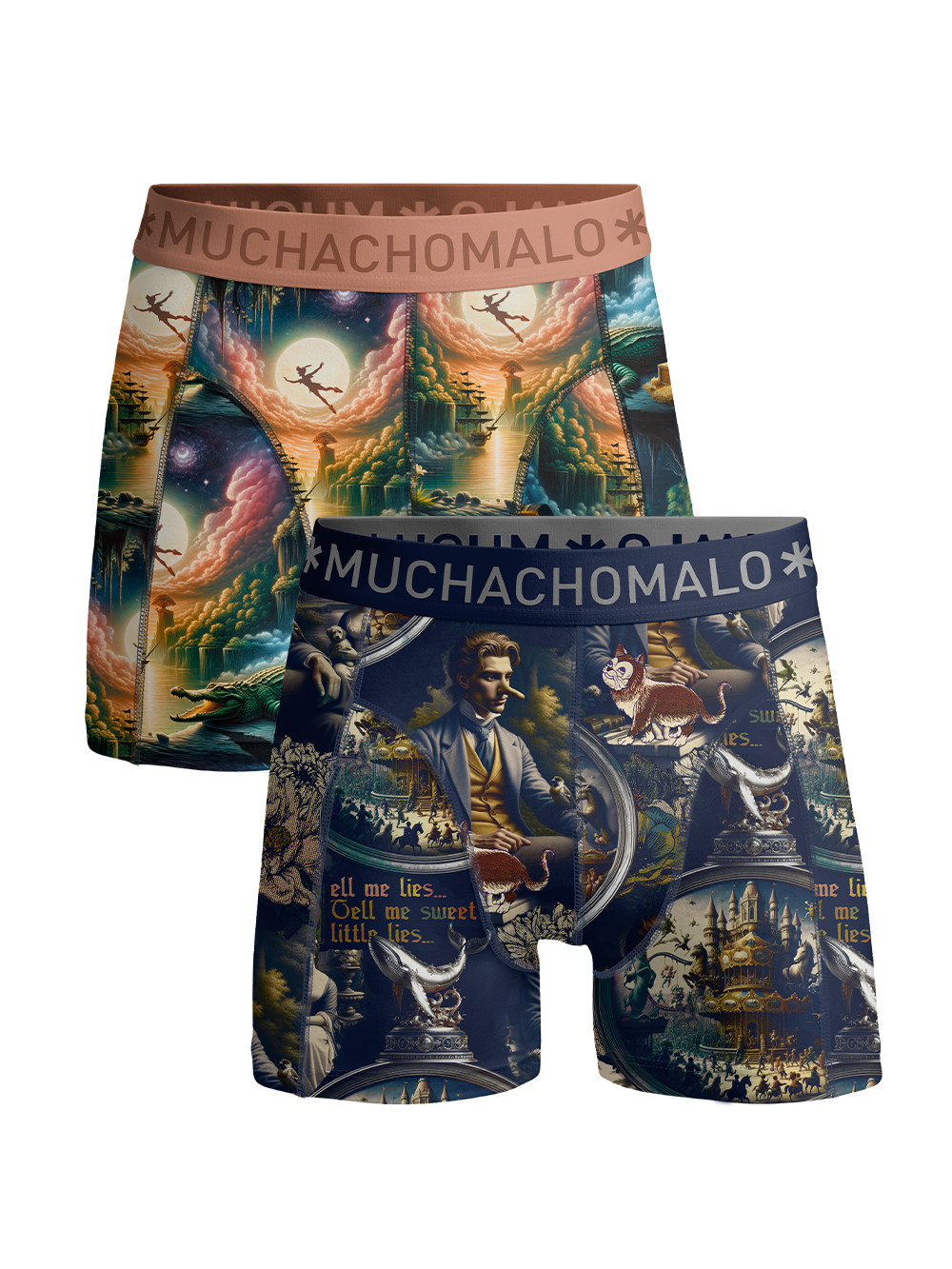 MUCHACHOMALO - PINOCCHIO & PETER PAN BOXERS 2P - 2