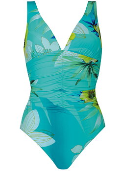 SUNFLAIR BADDRÄKT TURKOS BLOM