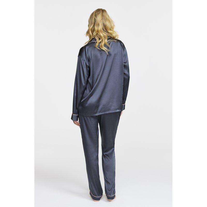 DAMELLA SATIN PYJAMA ANTRAZIT - 3