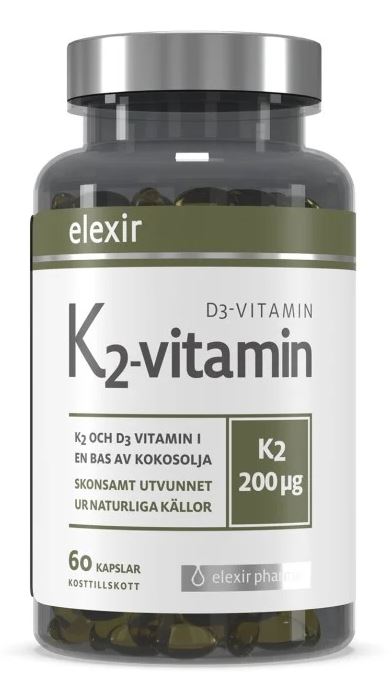 Elexir K2-vitamin D3-vitamin 60 kapslar