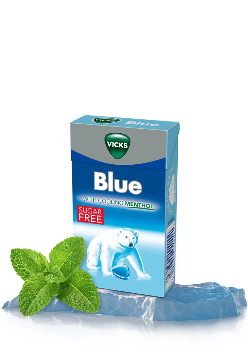 Vicks Blue Box Sugar Free Halstabletter 40 g