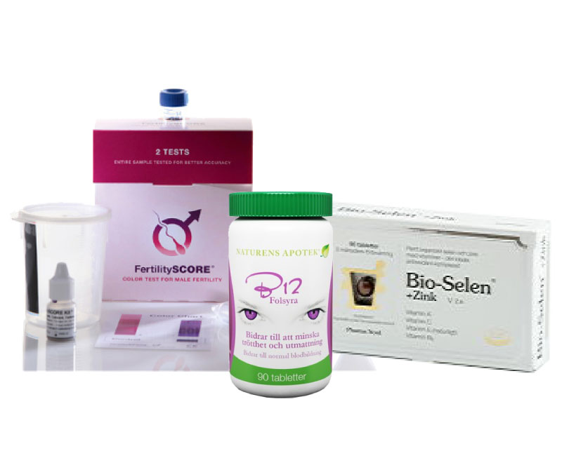 Manligt paket - Med spermietest - Small