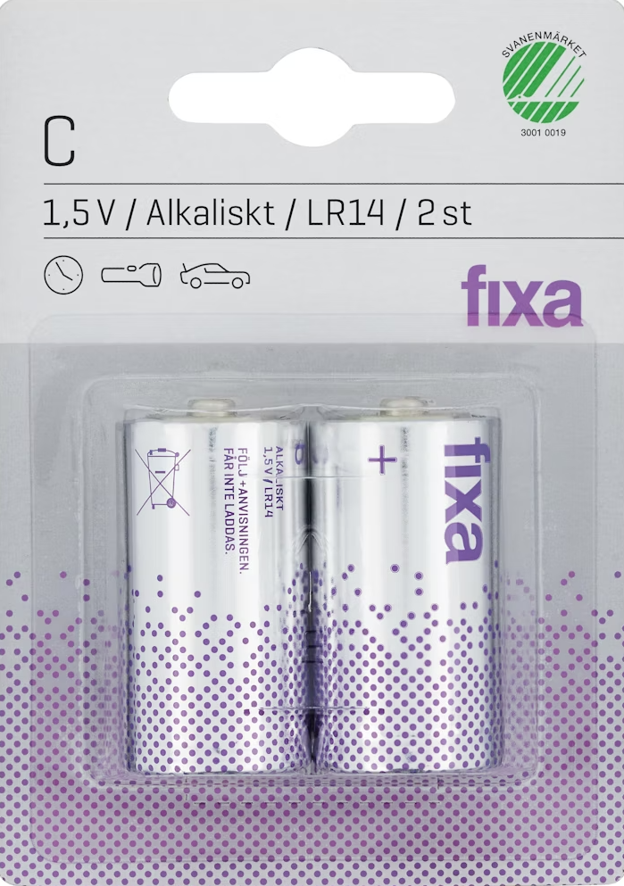 Batterier C Fixa 2p
