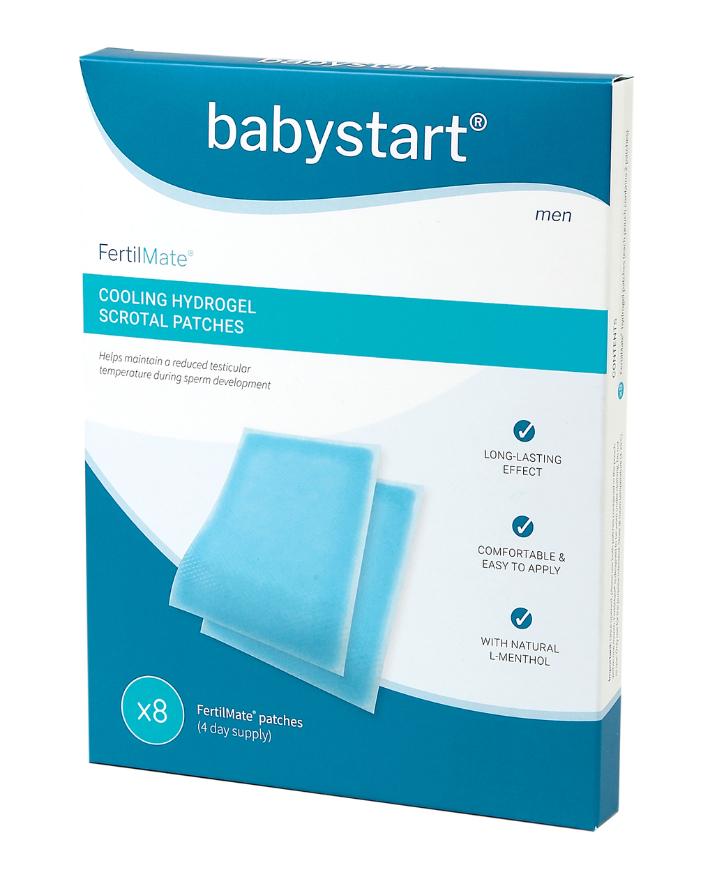 FertilMate - Cooling Patches för män 8-pack