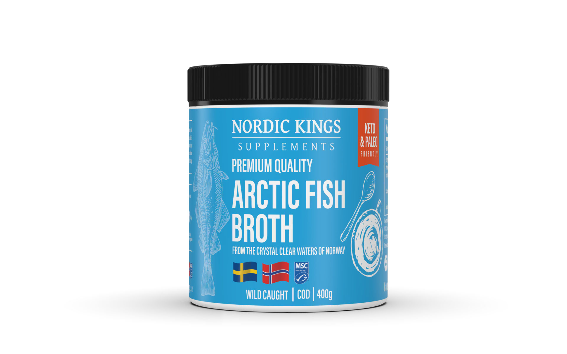 MSC-certifierad Arctic Fish Broth 400g - Nordic Kings
