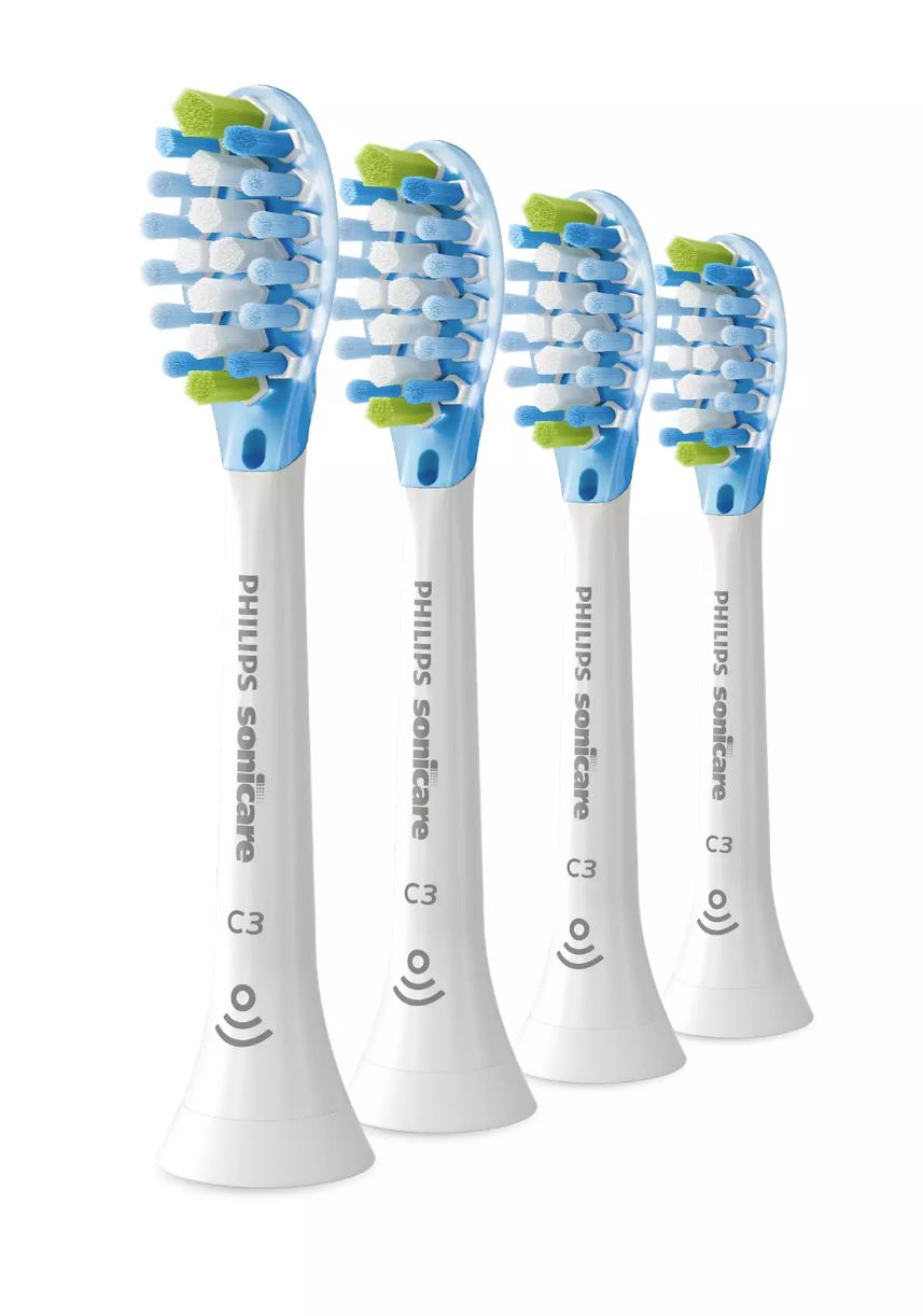 Philips Sonicare C3 Premium Plaque Defence 4x Soniska tandborsthuvuden - Vit HX9044/17