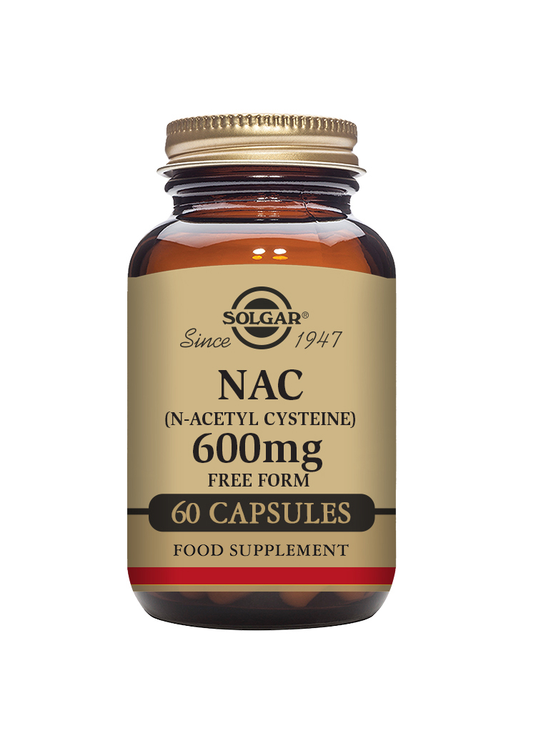 Solgar® NAC (N-Acetyl-L-Cysteine) 600 mg 60 kapslar