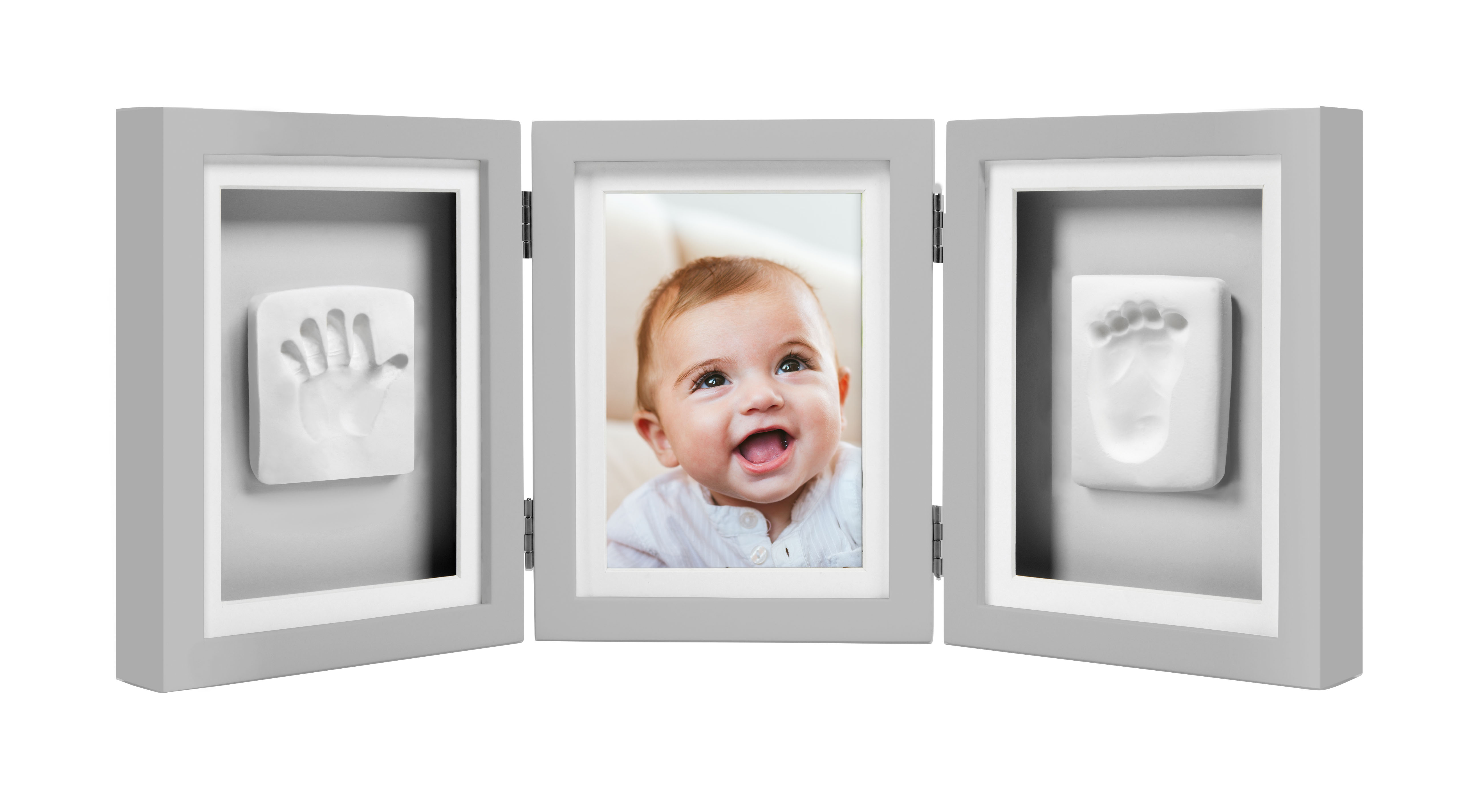 Babyprints Deluxe Ram Trippel Ledad Grå - Pearhead
