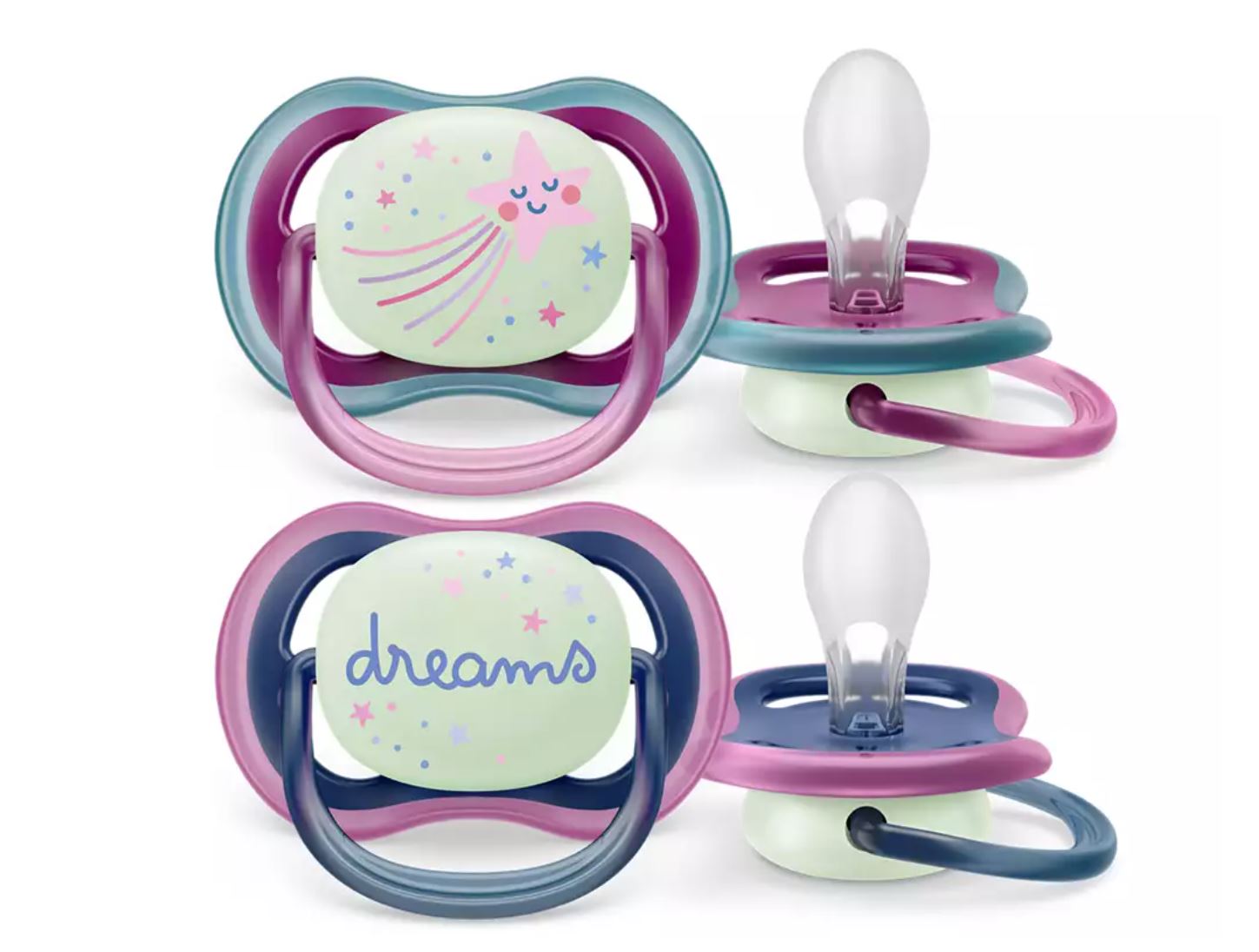 Philips Avent Ultra Air Night-Napp Rosa 6-18