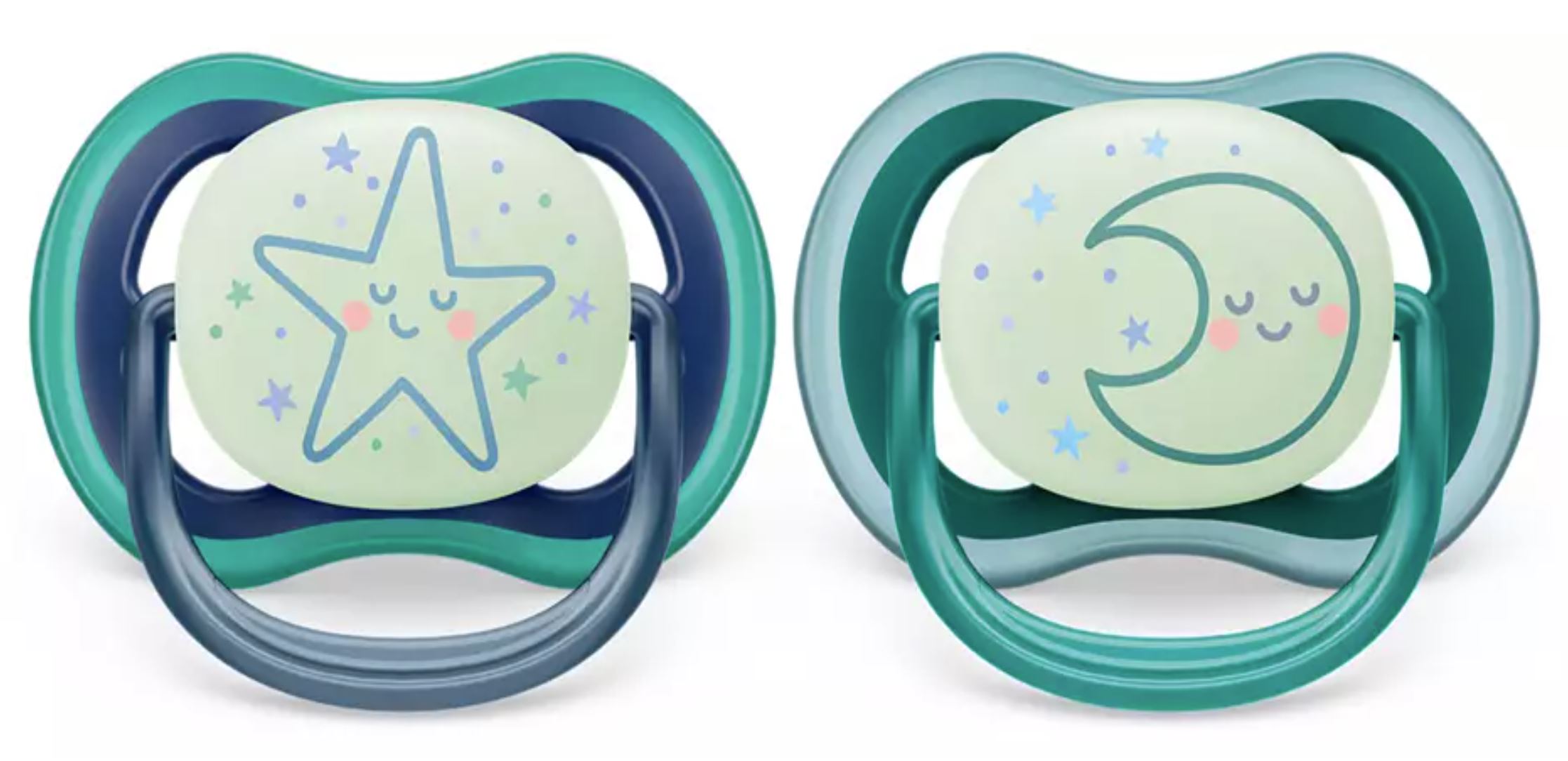 Philips Avent Ultra Air Night-Napp Blå/Grön 6-18m