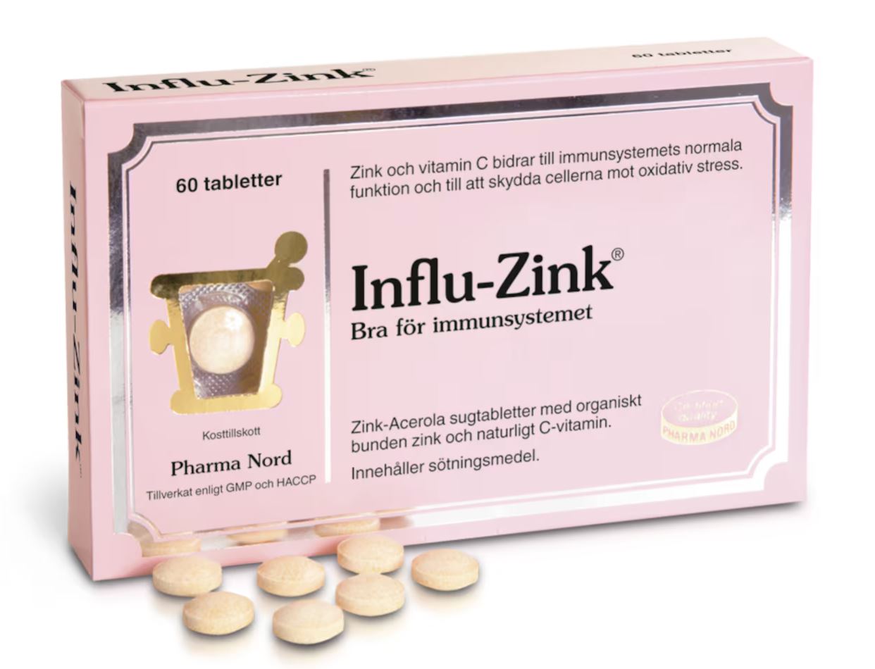 Influ-Zink 60 tabletter Pharma Nord