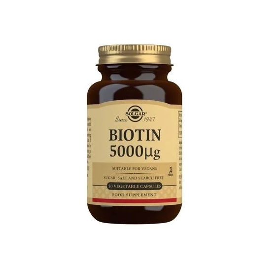 Solgar Biotin 5000 mcg 50 kapslar