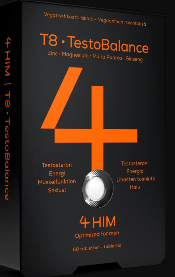 4Him T8 TestoBalance Kosttillskott 60 tabletter