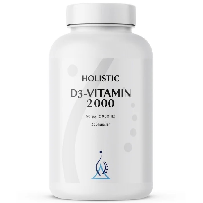 D3-vitamin 2000, 360 kapslar - Holistic