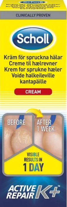 Scholl Kräm för spruckna hälar K+ 60 ml