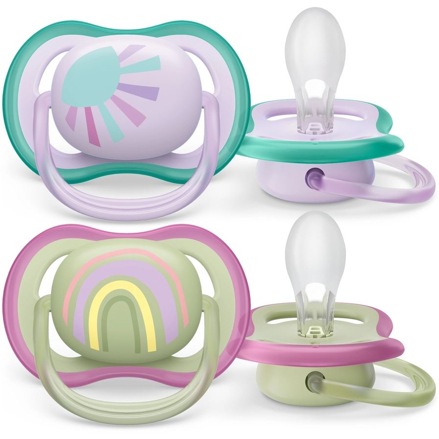 Philips Avent Ultra Air-Napp 0-6 mån Sol/Regnbåge