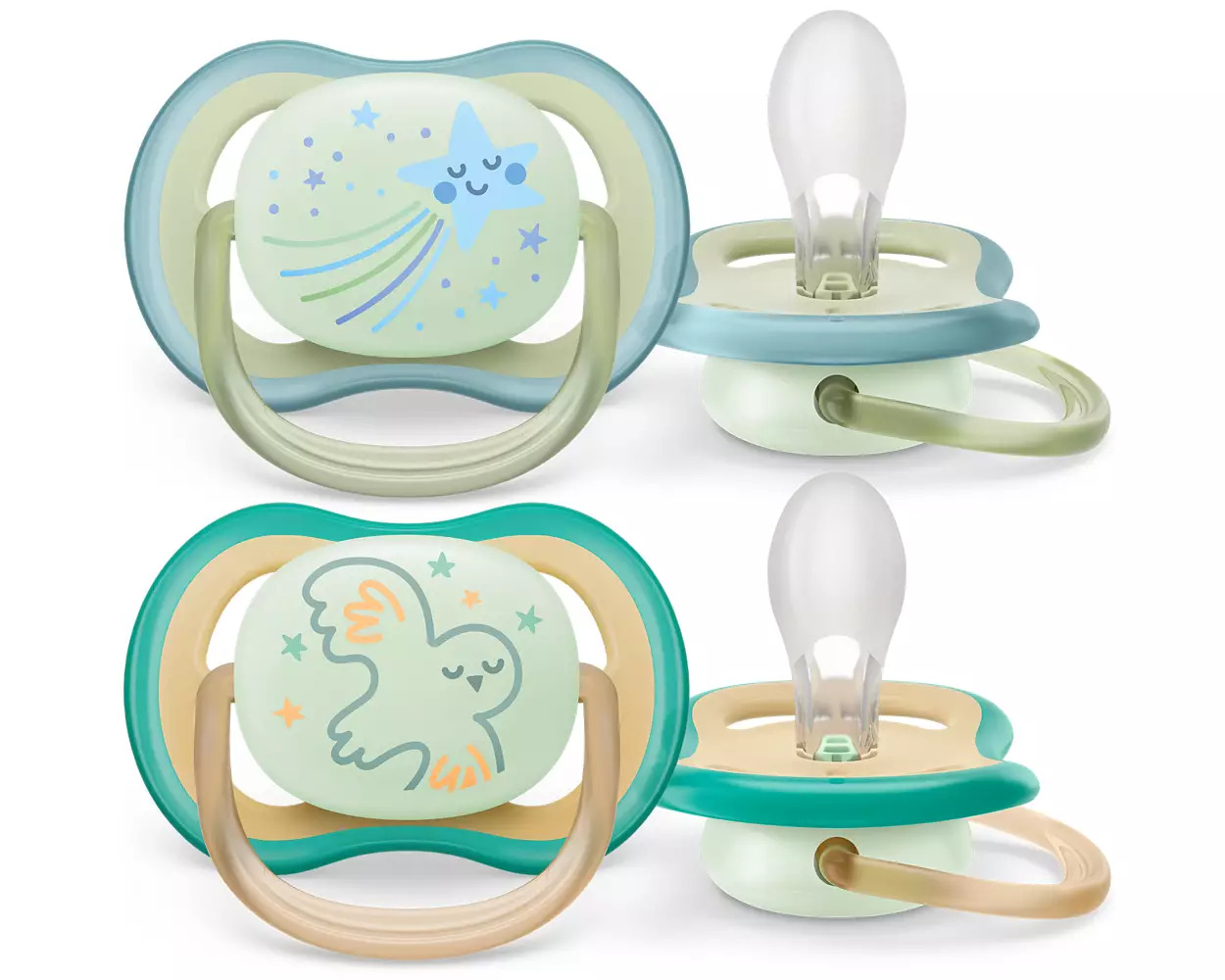 Philips Avent ultra air Nattnapp 0-6 månader Stjärna/Fågel