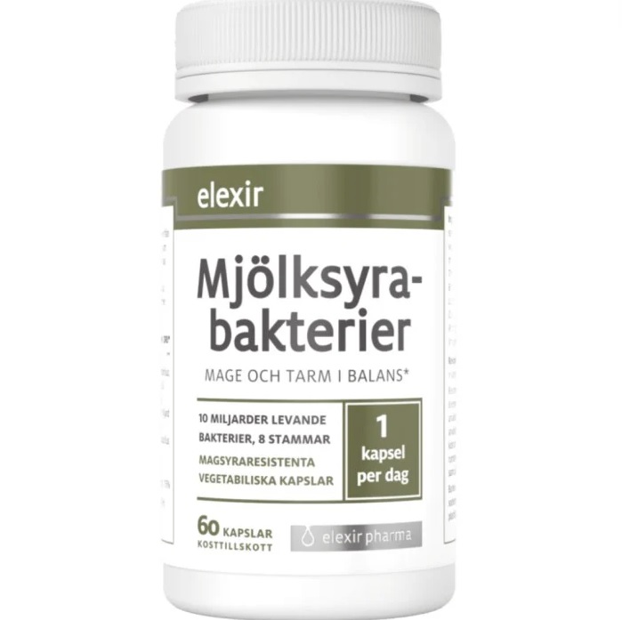 Elexir Pharma Mjölksyrabakterier 60 kapslar