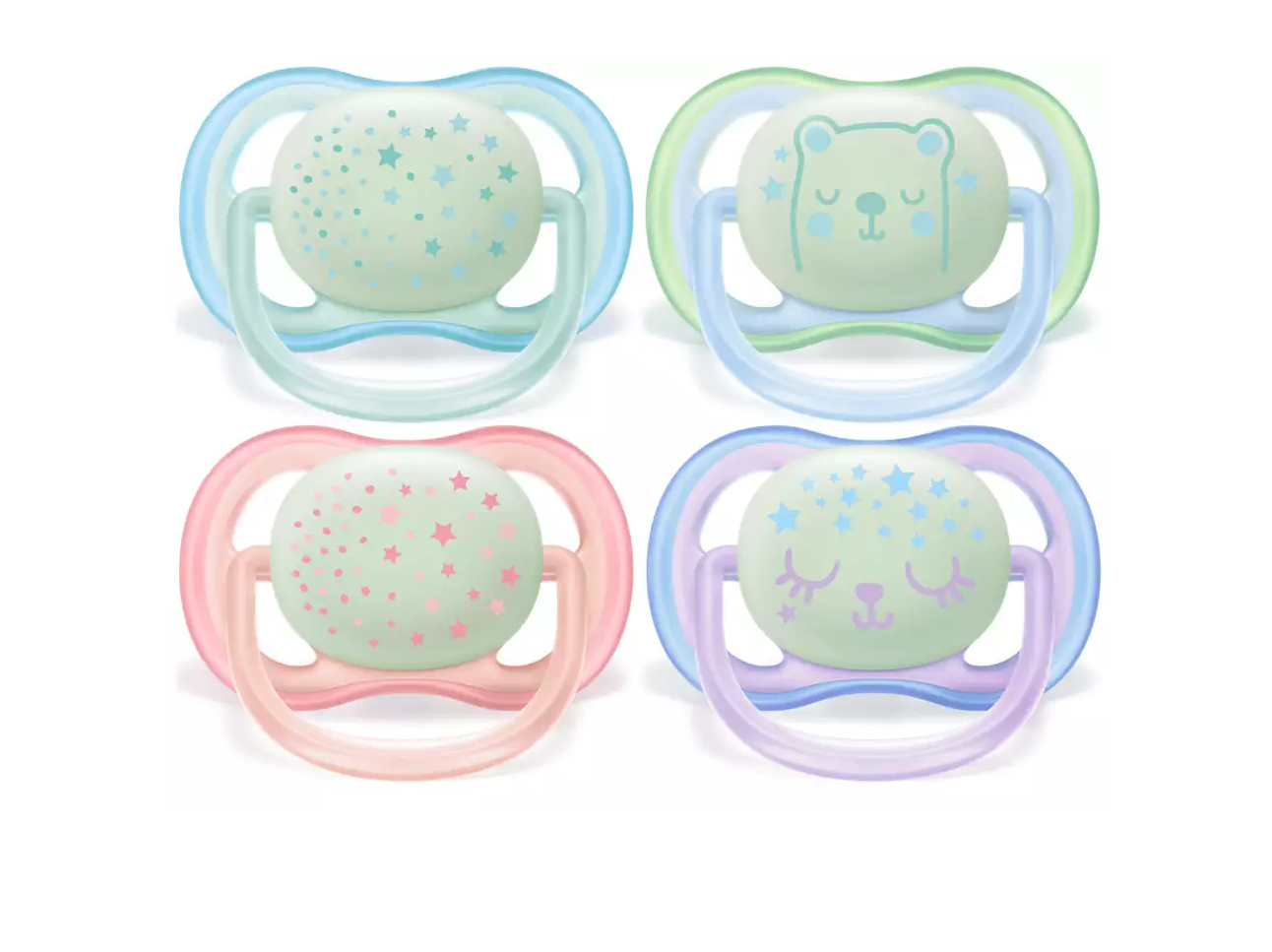 Philips Avent Ultra Air Night-Napp 0-6m 2-pack