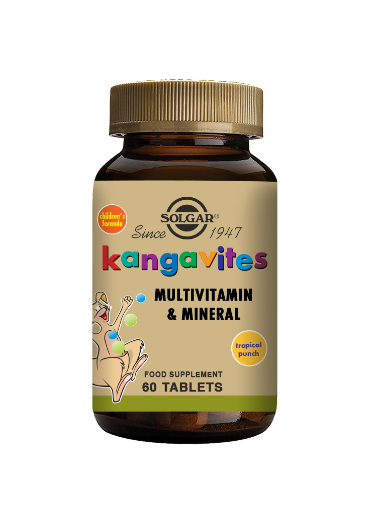 Kangavites® Tropical Punch (barnvitamin/mineral) Fruktsmak tuggtabl.