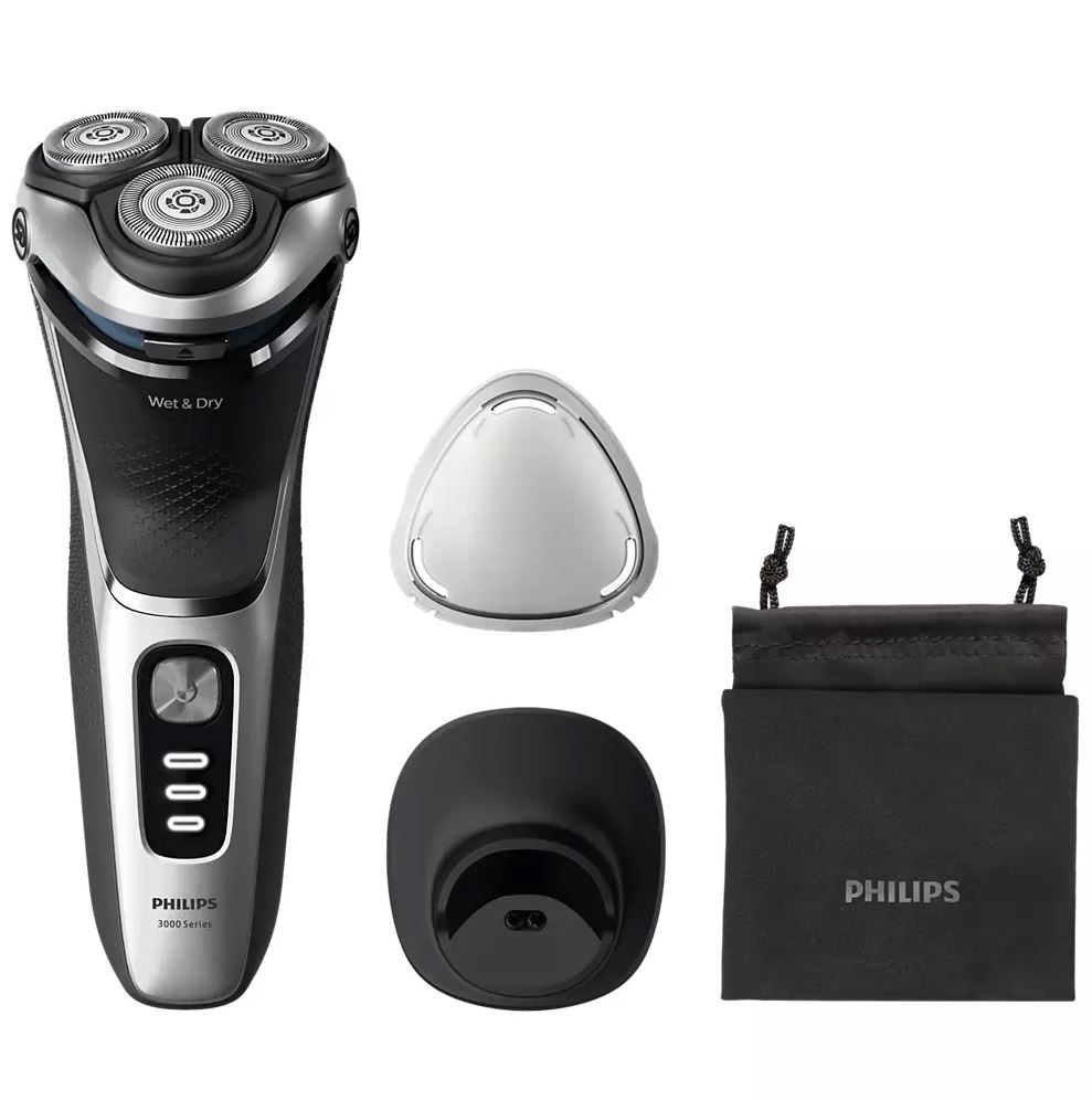 Shaver 3000 Series Elektrisk rakapparat för våt- och torrakning S3341/13 Philips