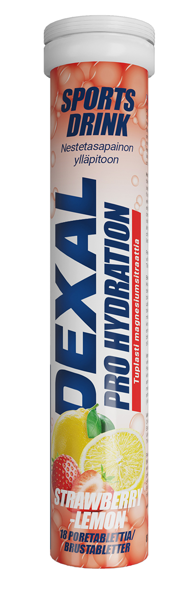 Dexal Pro Hydration brustabletter Strawberry & Lemon+Magnesium 18 st