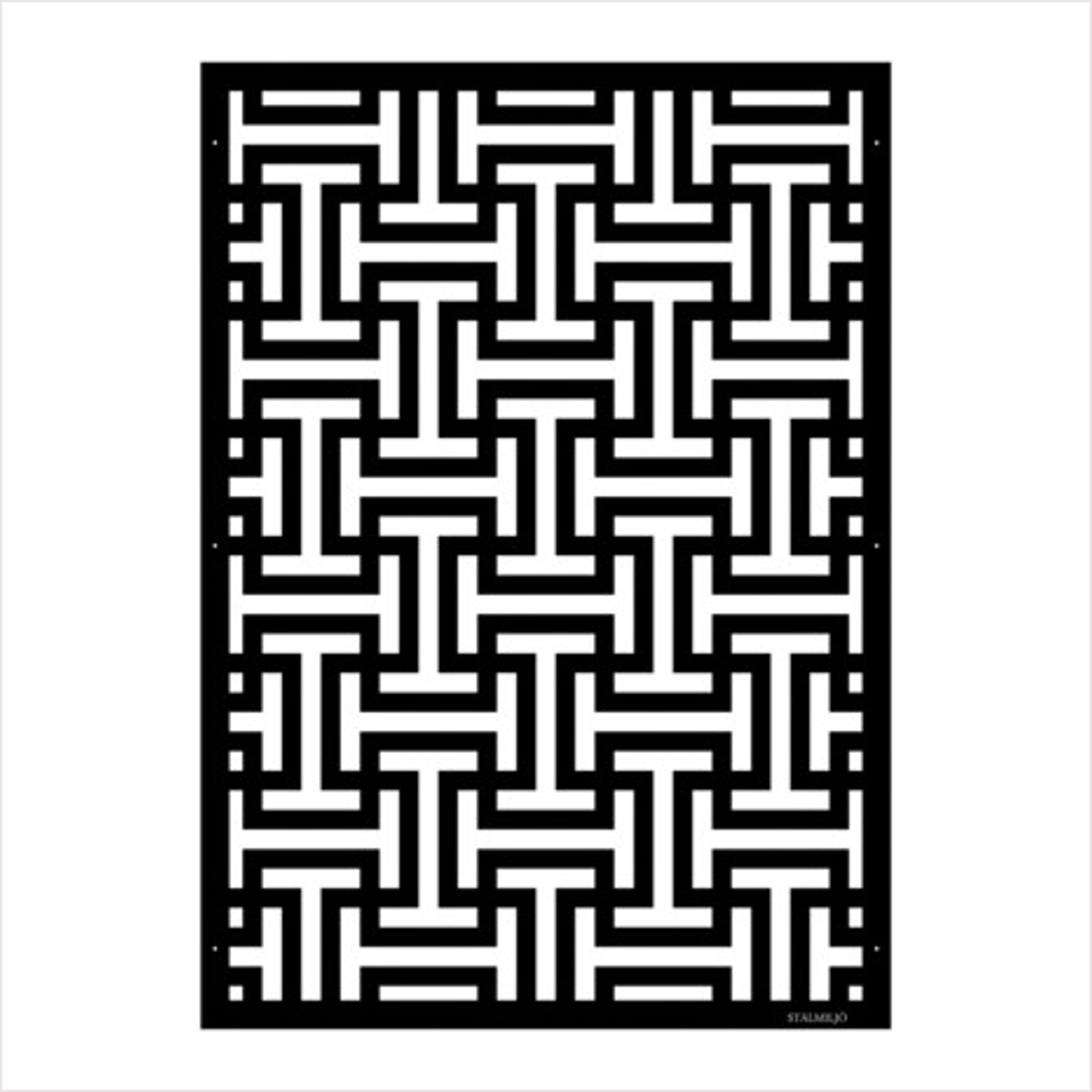 Skärmvägg - Skanör SVART 1680X1200 