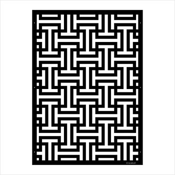 Skärmvägg - Skanör SVART 1680X1200 