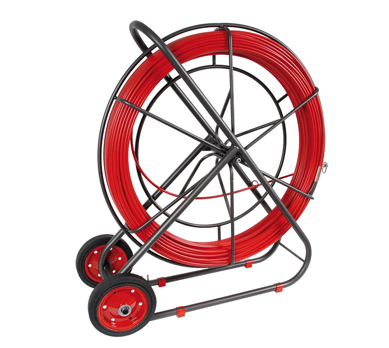 Dragfjäder av glasfiber utan lokaliseringstråd i kärnan Ø 15 mm, i vertikal hållare
