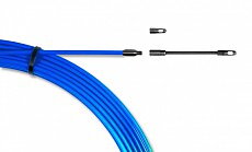 Pulling rod with flat tempered steel wire core, external polypropylene cover, Ø 4 mm