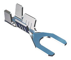 Fork terminal Hole 4.2 Linear - 0,75-2,5mm² - AWG 18-14 - Brass