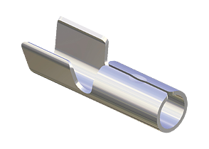 Parallel terminal  Linear without insulation With notch - 0,5-1mm² - AWG 20-18 - Nickel Silver - Blanked