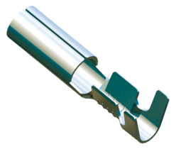 Parallel terminal For tab Ø 4 mm Linear - 1-2,5mm² - AWG 18-14 - Brass