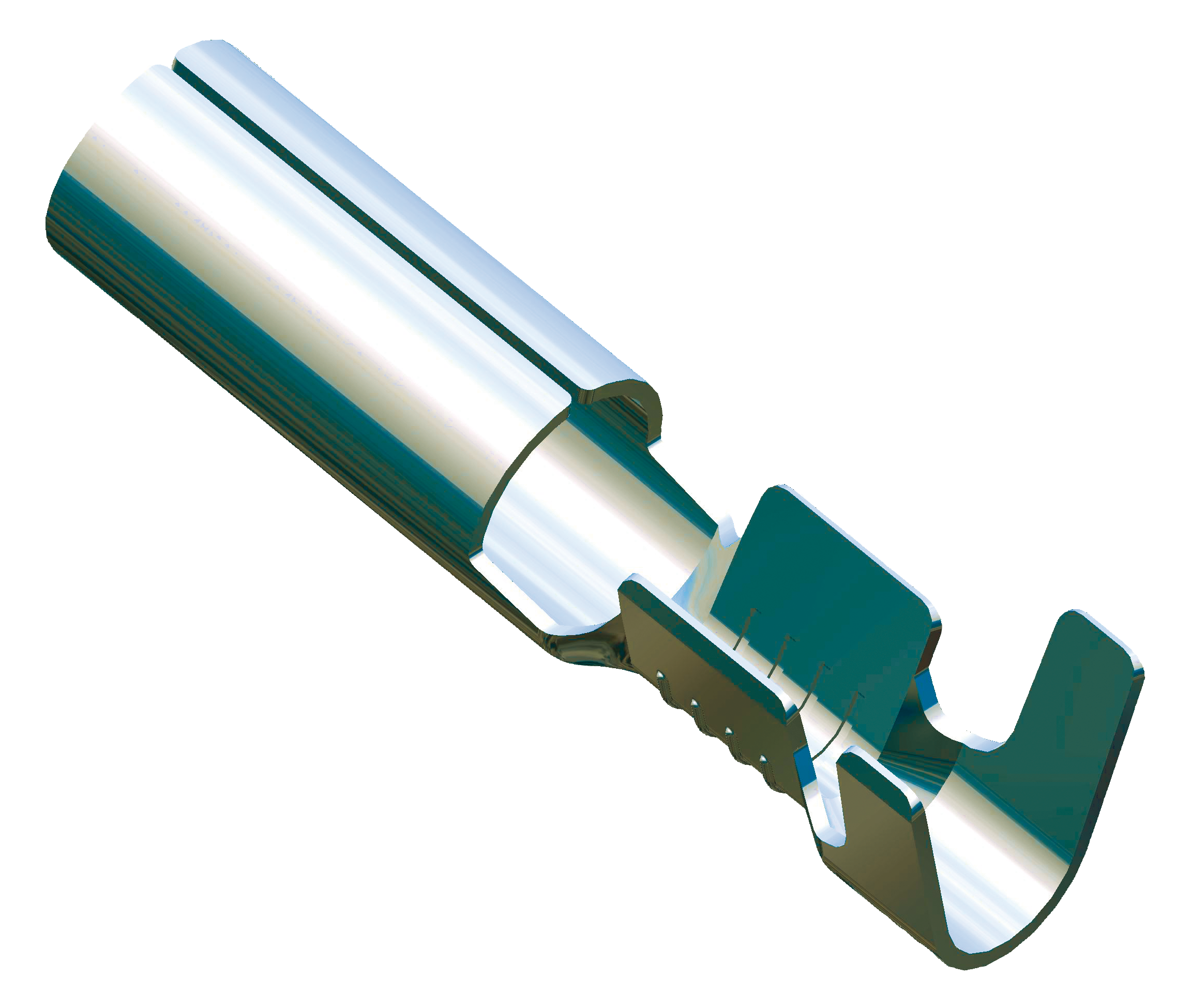 Parallel terminal For tab Ø 4 mm Linear - 1-2,5mm² - AWG 18-14 - Brass - Pre-Tinned