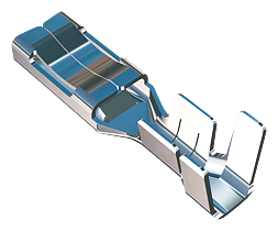 Push on receptacle 2.8x0.5, Linear Low insertion force For IEC tab