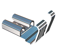 Push on receptacle 6.3x0.8 Rolled - 0,5-1mm² - AWG 20-18 - Nickel Silver - Blanked