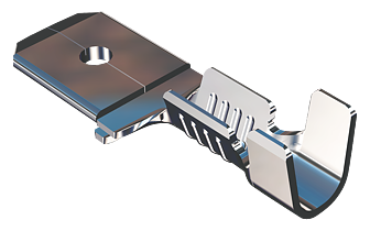 Push on tab 6.3x0.8 Linear - 1-2,5mm² - AWG 18-14 - Brass