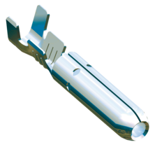Push on tab Ø 4 mm Linear - 0,5-1mm² - AWG 20-18 - Brass