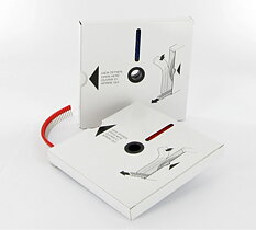 0,25mm² Wire end sleeve - tape mounted 8mm long